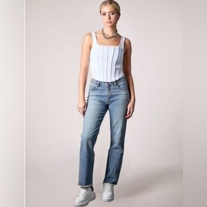 NWT Blue Revival Recycled Denmi Jeans Women's Size 32 Color Miami